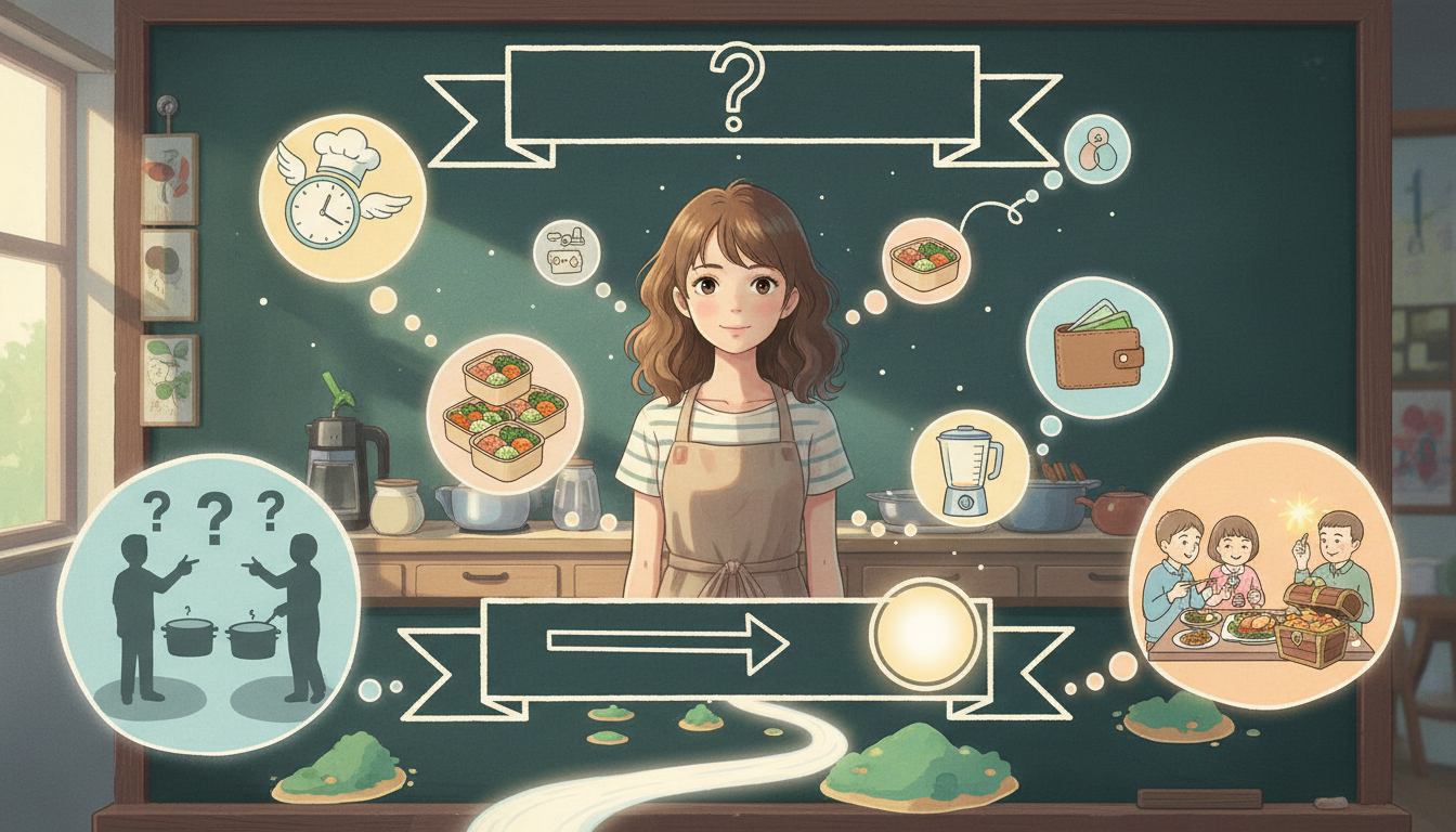 自炊のタイパを極めるキーワードは「具体的な悩み」と「明確なベネフィット」で決まる！